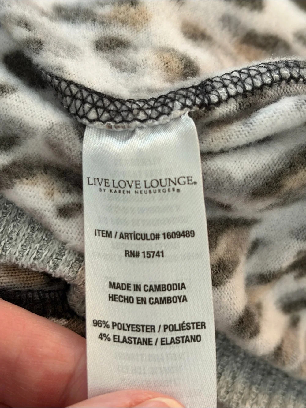 Live Love Lounge Karen Neuburger Leopard Print Pajama Lounge Set XL